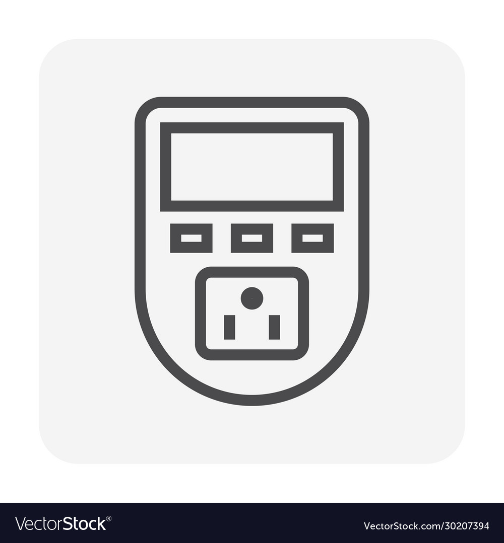 Timer switch icon vector image Timer switch icon