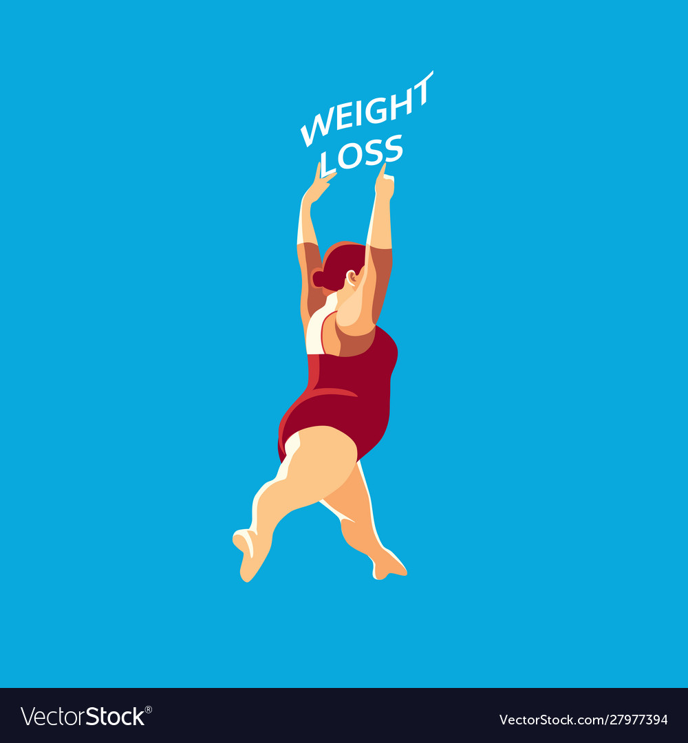 Weight loss poster Royalty Free Vector Image - VectorStock