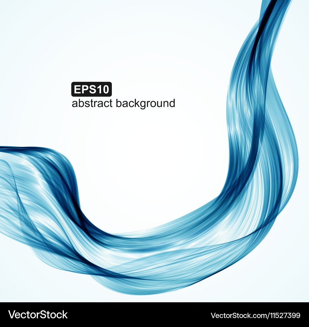 Abstract blue waves background Royalty Free Vector Image