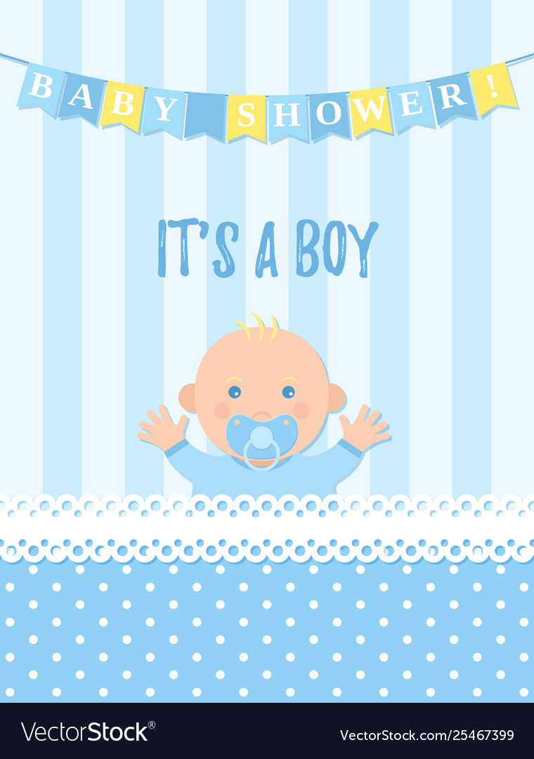 Baby shower card design birthday party background