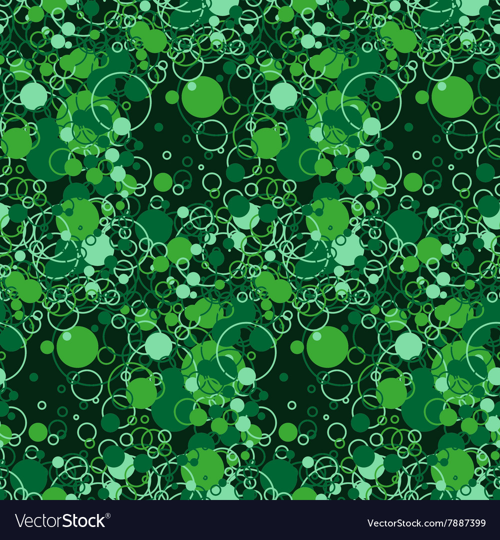 Bright seamless pattern of chaotic circles