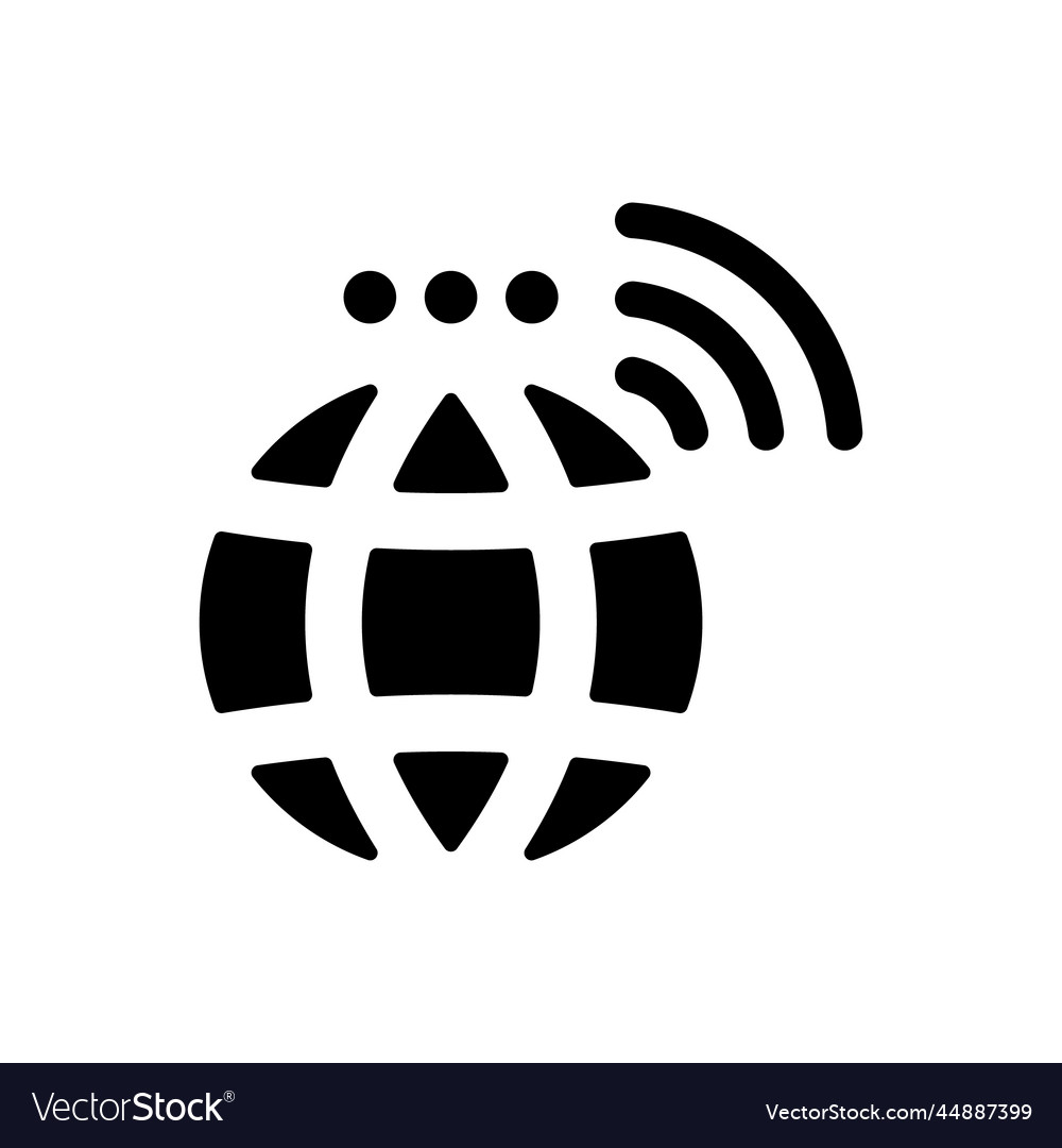 Global internet network icon