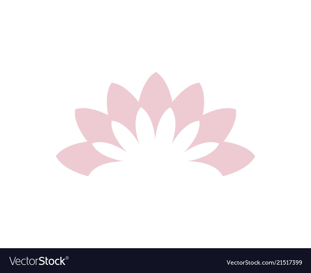 lotus flower logo and symbols template royalty free vector