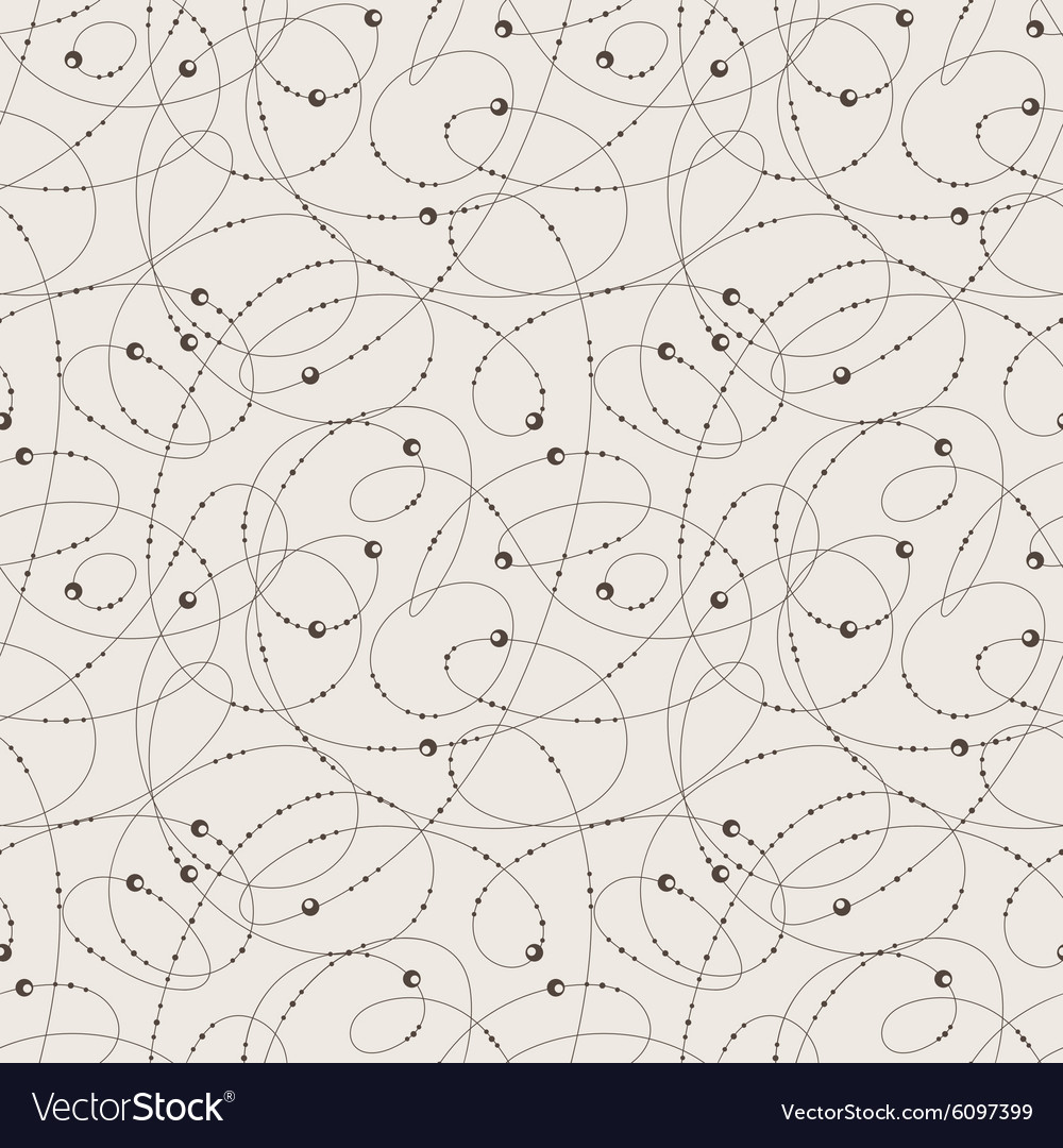 Seamless abstract pattern of curled lines