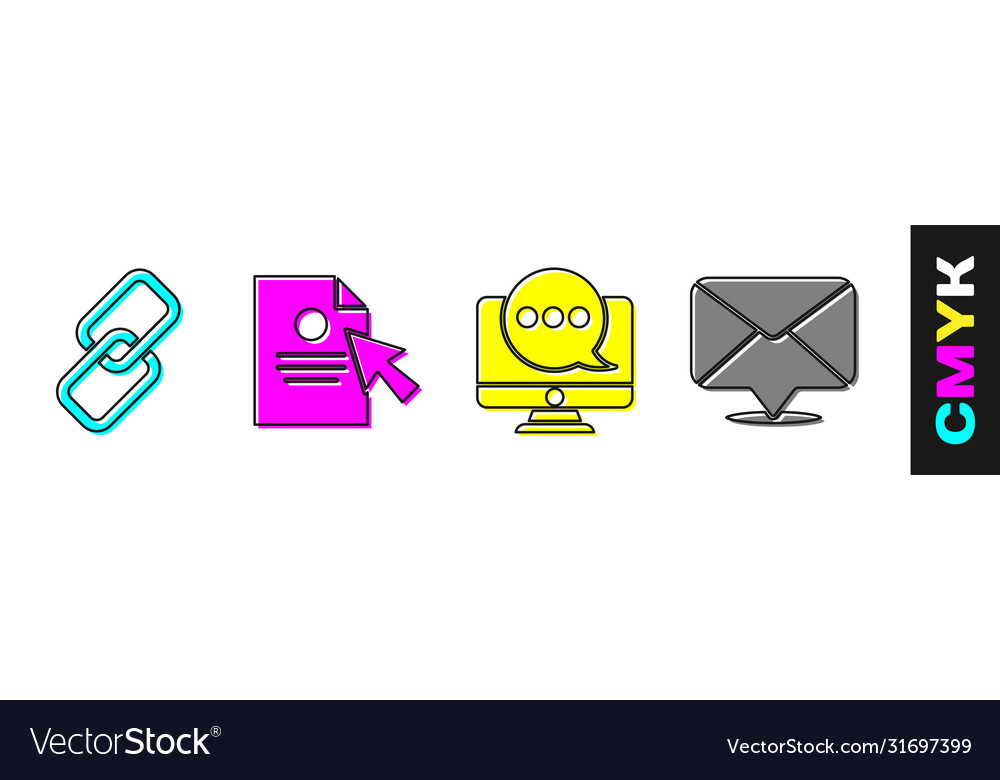 Set chain link document and cursor chat messages