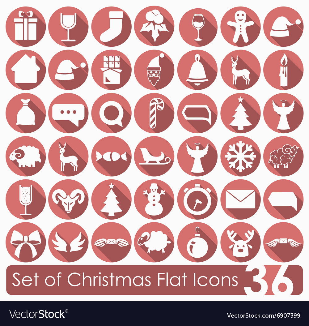 Set of christmas icons