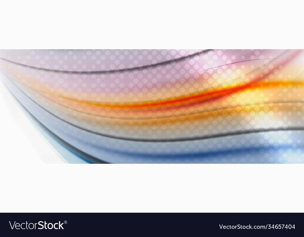 Abstract background smooth flowing lines blurred vector image Abstract background smooth flowing lines blurred