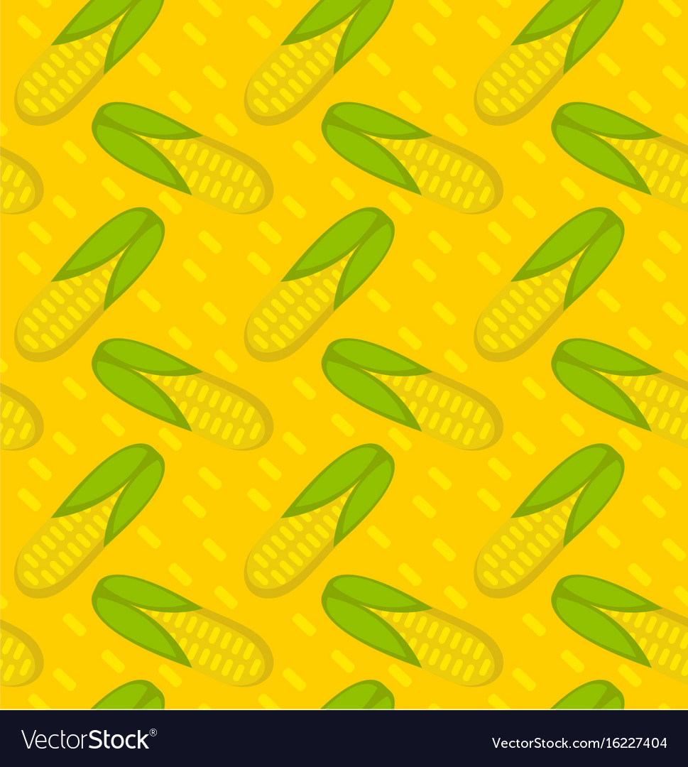 Corn seamless pattern maize endless background
