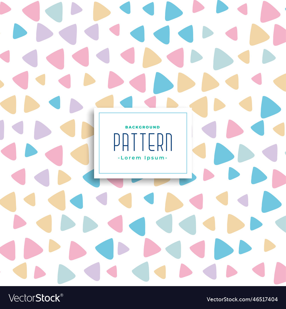 Cute colorful triangle pattern background