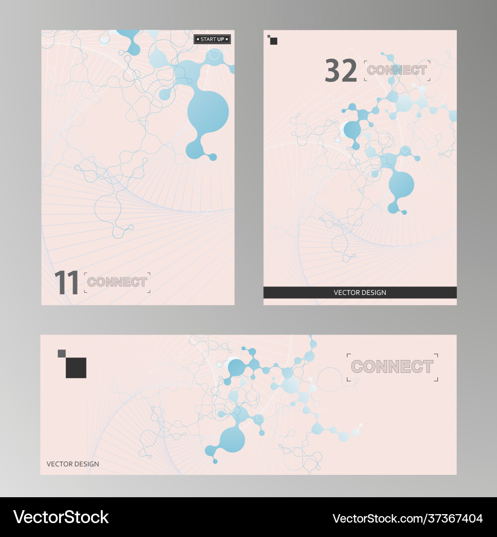 Data science concept future technology Royalty Free Vector