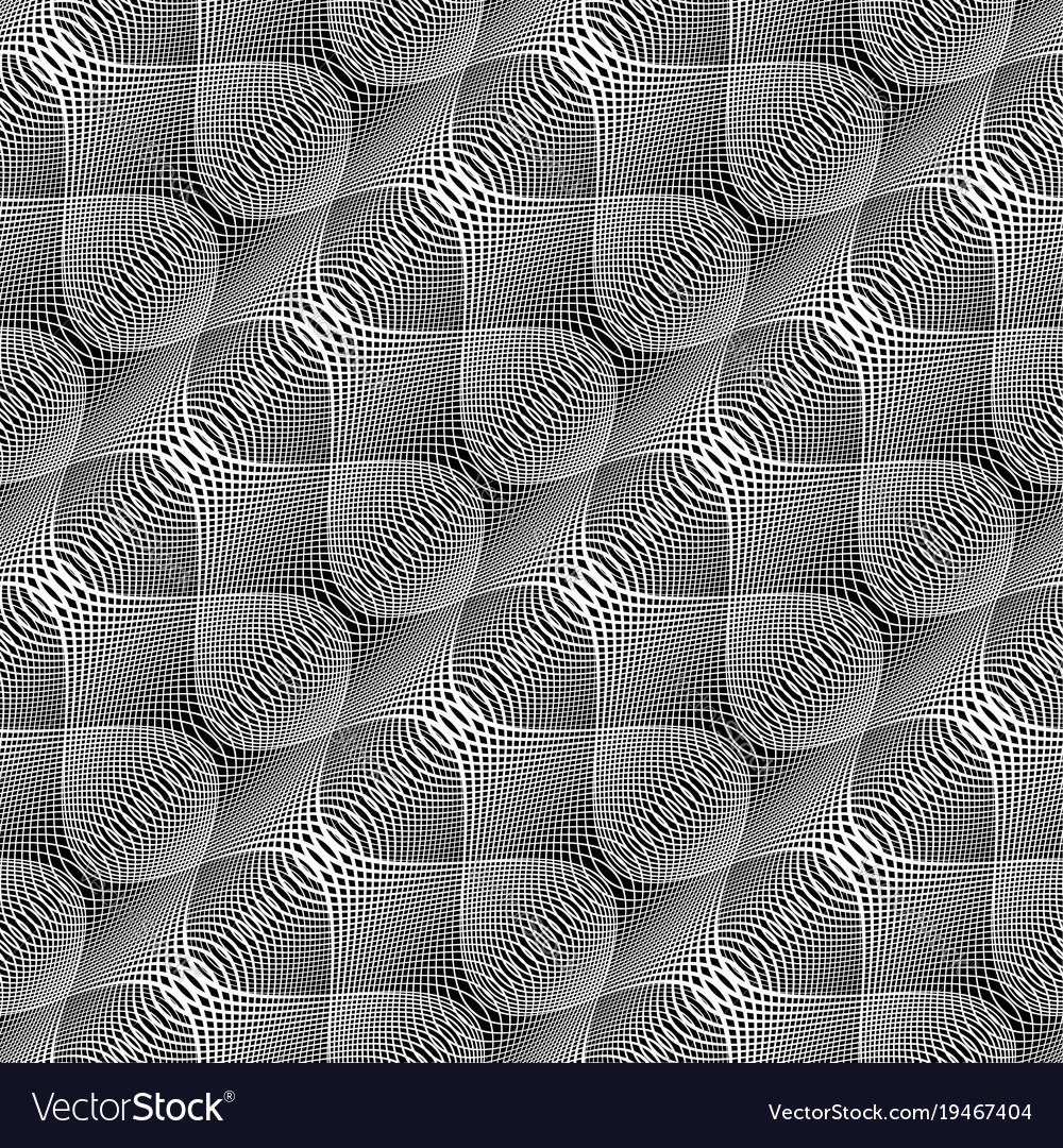 Design seamless monochrome waving pattern