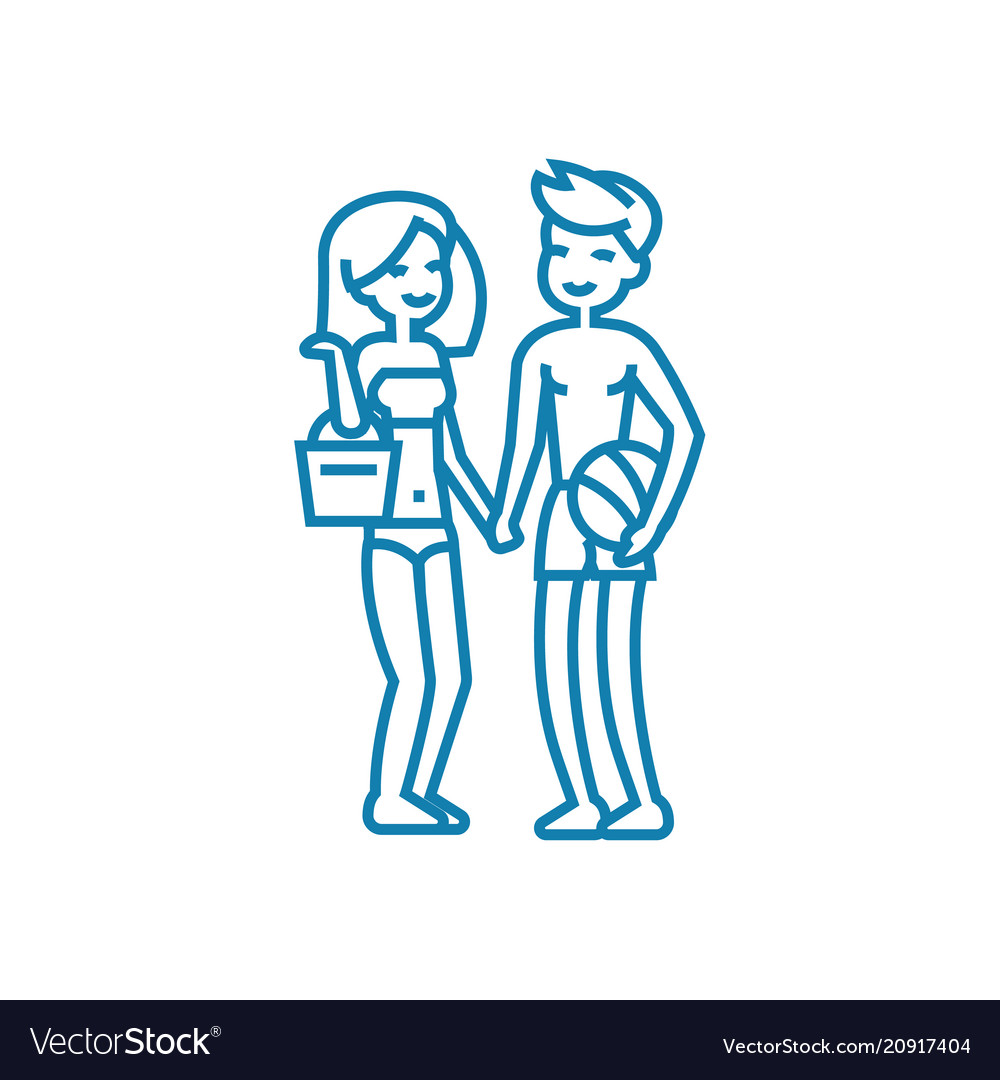 Joint rest linear icon concept line Vector Image Joint rest linear icon concept line