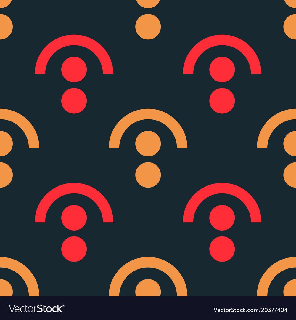 Lock under seamless pattern
