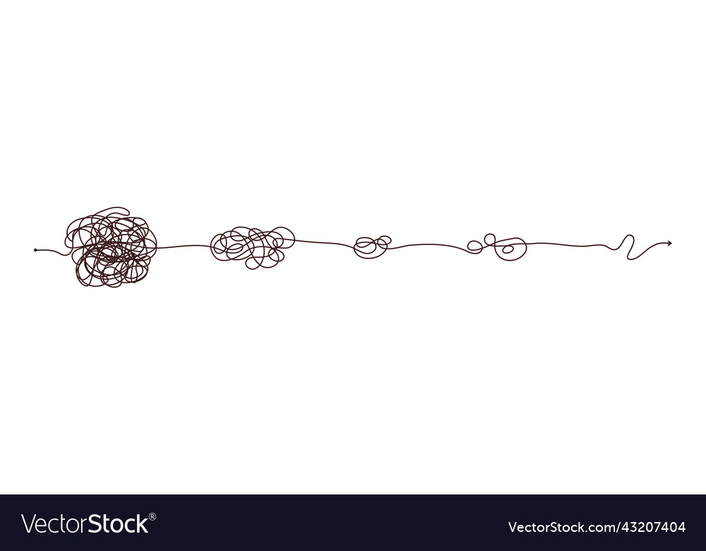 Simple line and complex easy way scribble doodle vector image Simple line and complex easy way scribble doodle