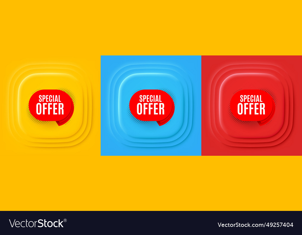 Special offer banner discount sticker shape