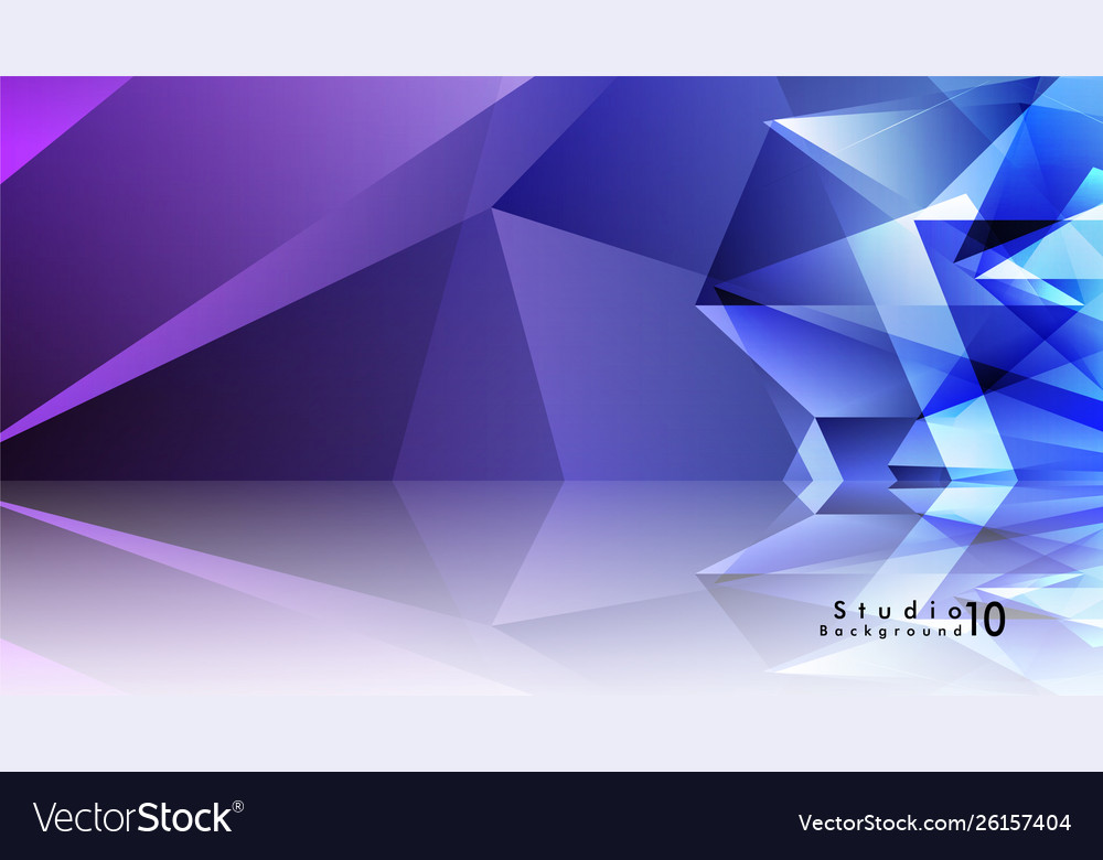 Studio background abstract triangles