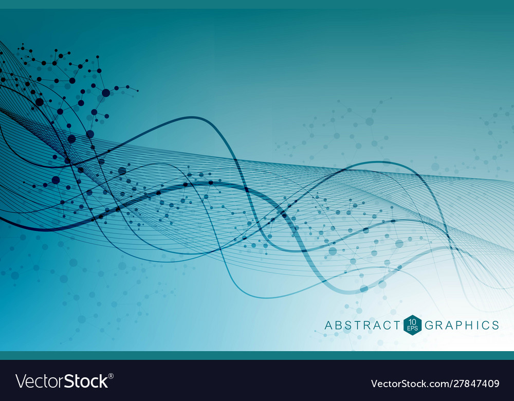 Big data visualization background modern vector image Big data visualization background modern