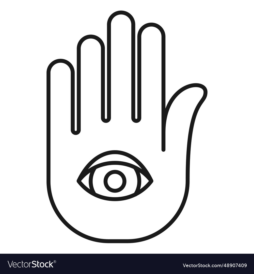 Magician hand palm stroke Royalty Free Vector Image