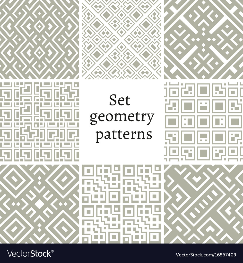 Set of ornamental patterns for backgrounds