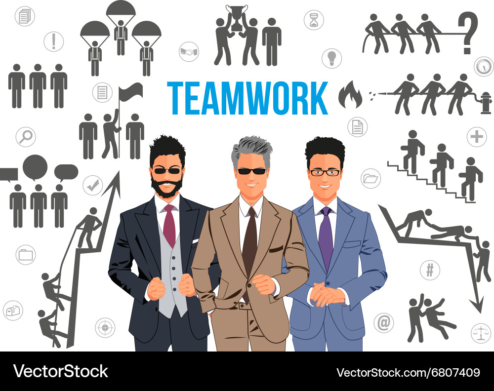 Teamwork design concept Royalty Free Vector Image