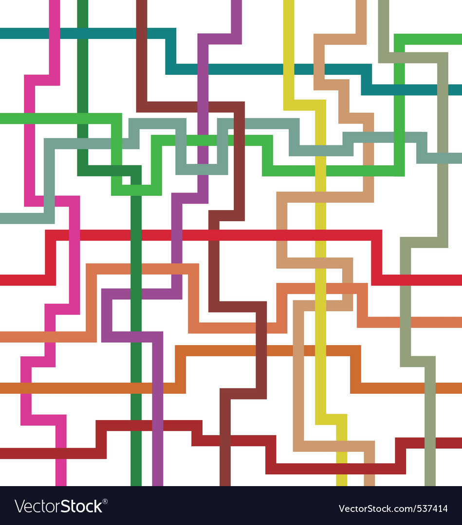 Artistic design with intersecting geometric lines