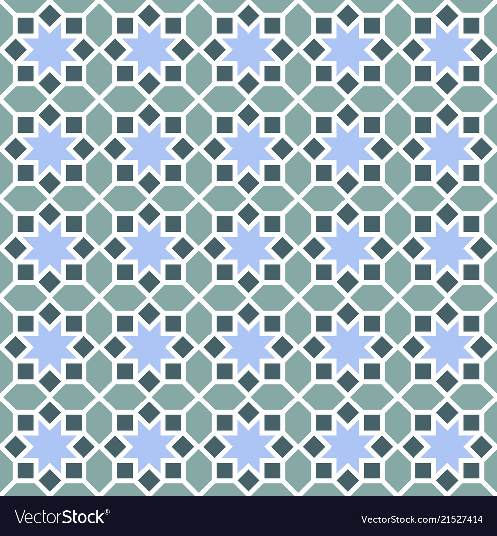 Background with seamless pattern in colorful style vector image Background with seamless pattern in colorful style