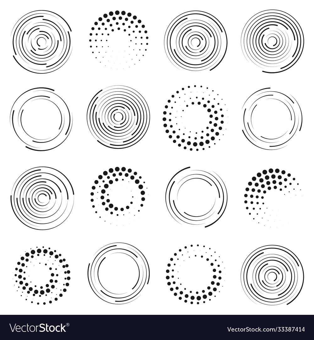 Circle speed lines Royalty Free Vector Image - VectorStock