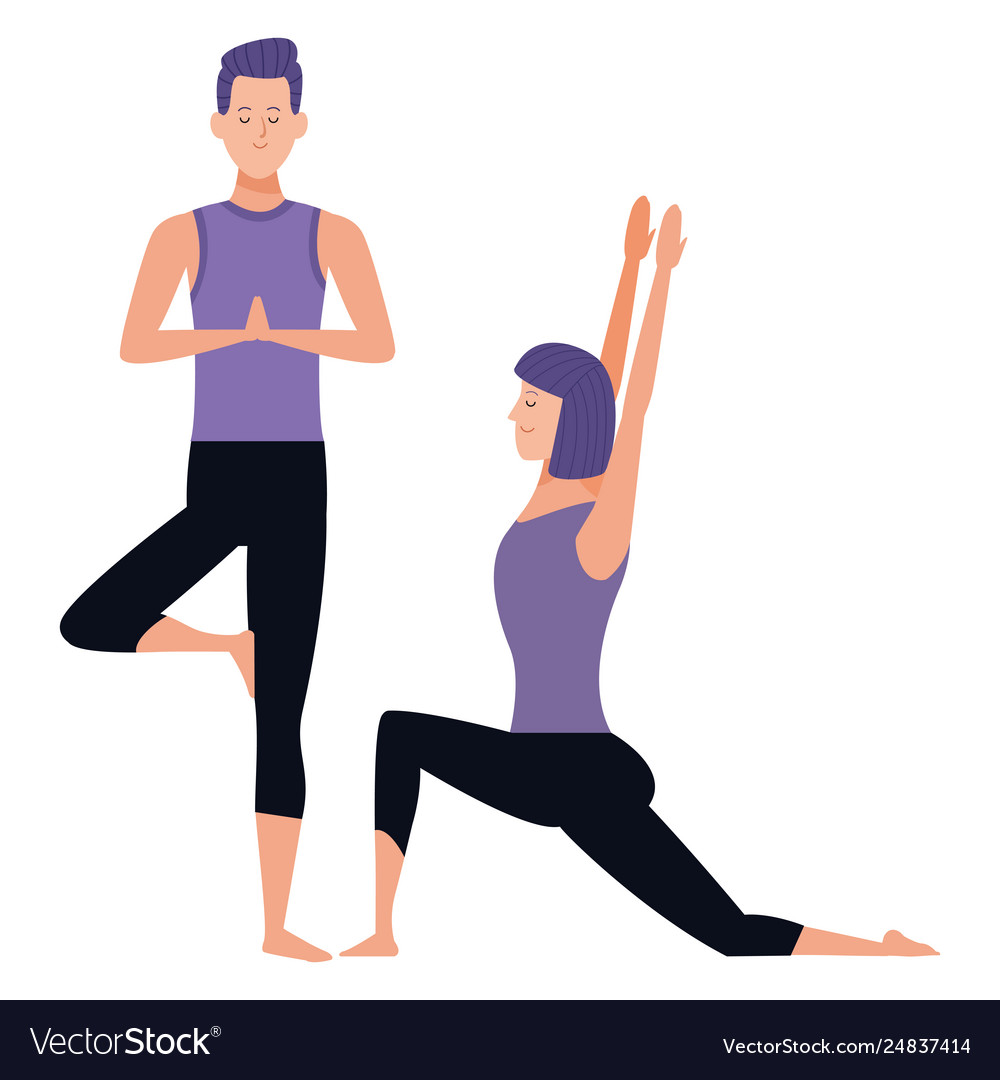 Couple yoga poses