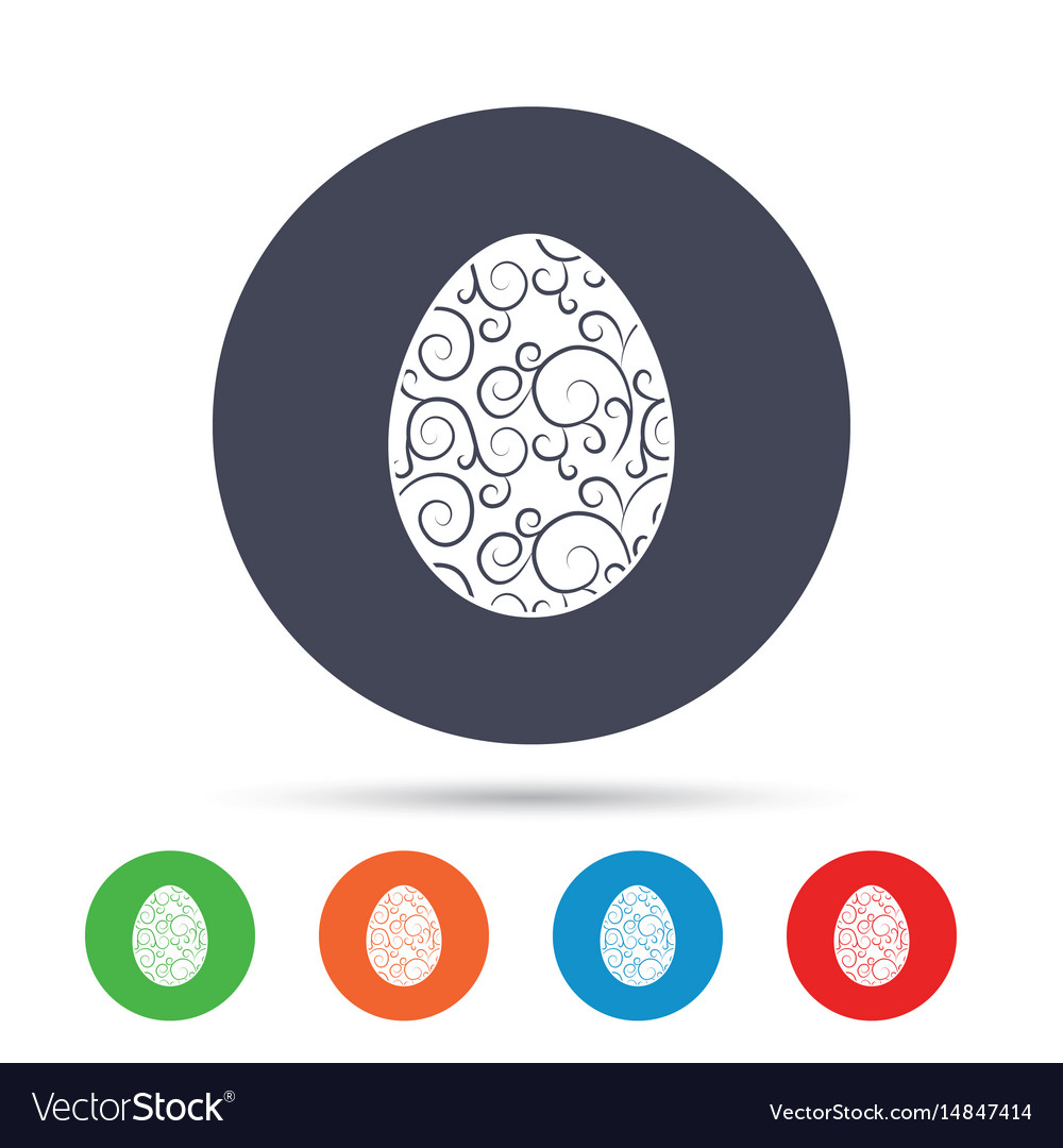 Easter egg sign icon tradition symbol