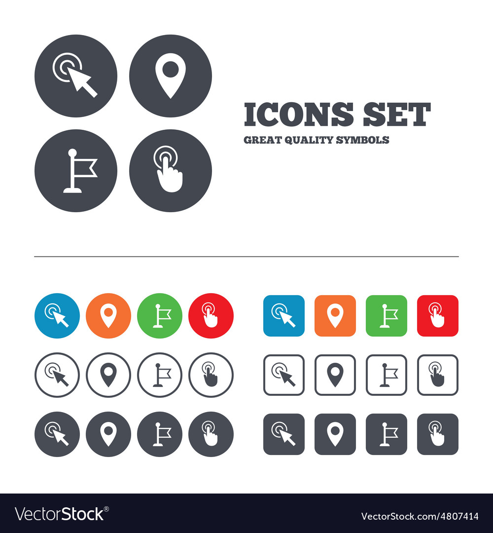 Hand Pointer Cursor Icons