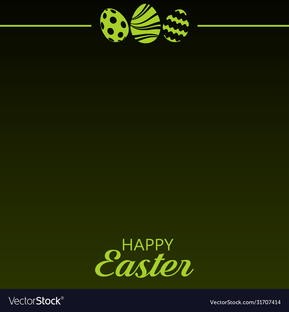 Happy easter card with eggs Vector Image Happy easter card with eggs