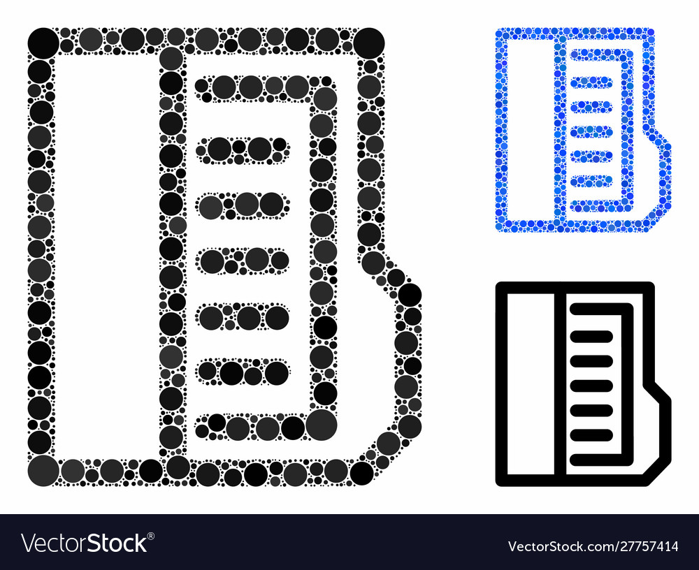 Open file composition icon round dots