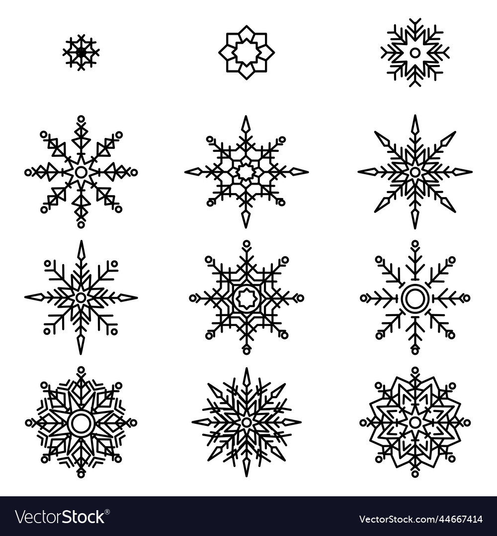 Snowflake Collection - Winter Art