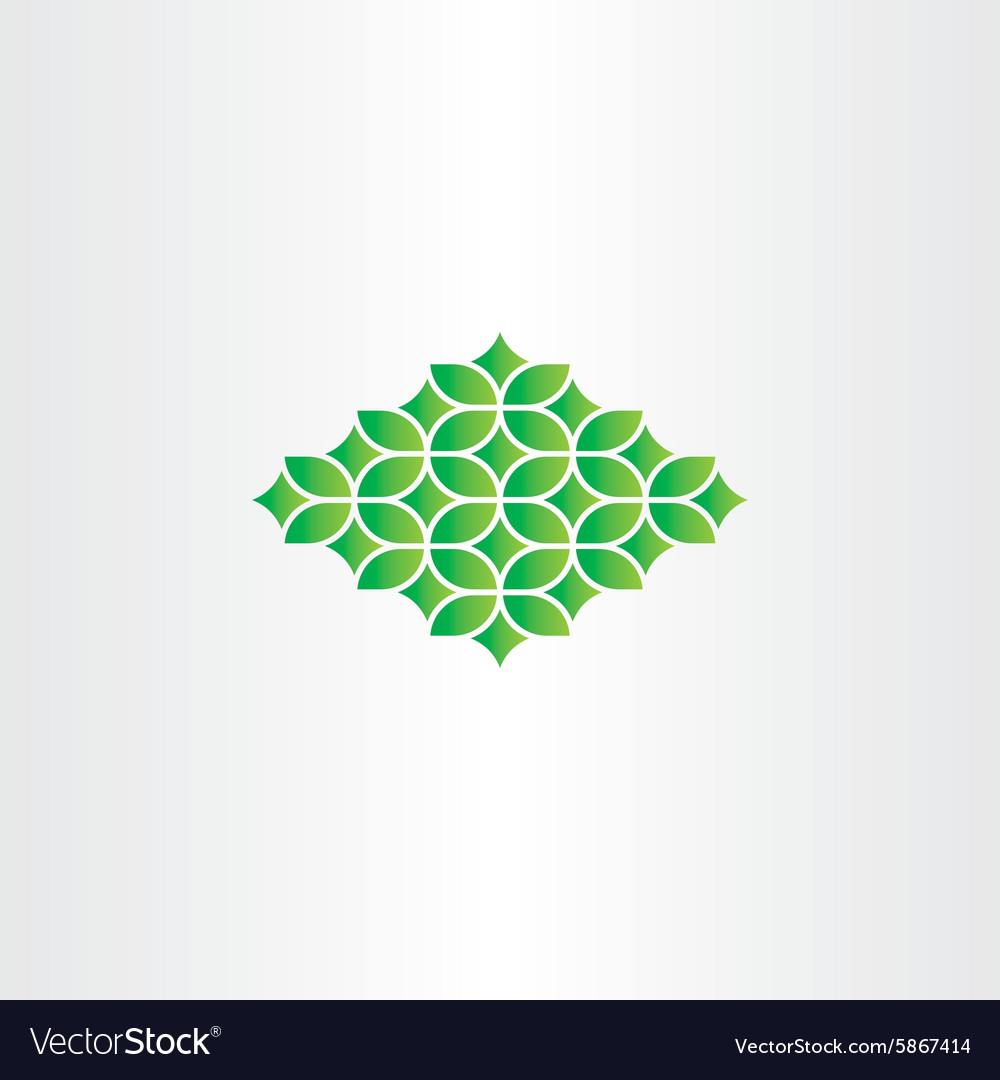 Spring green pattern design element