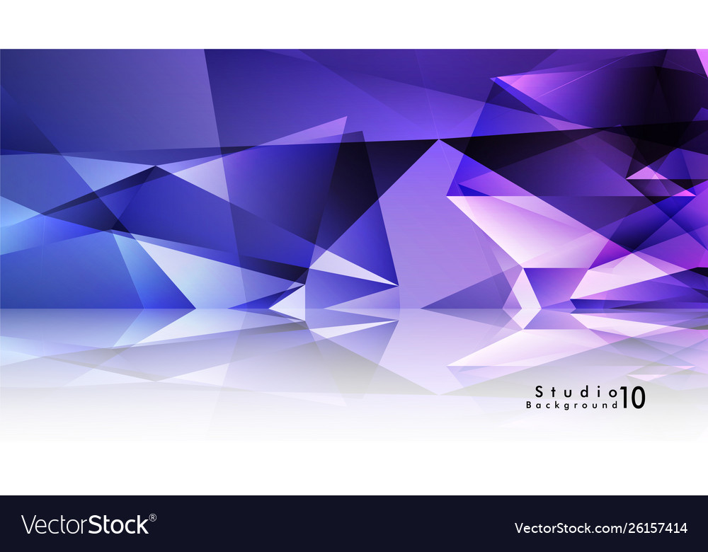 Studio background abstract triangles