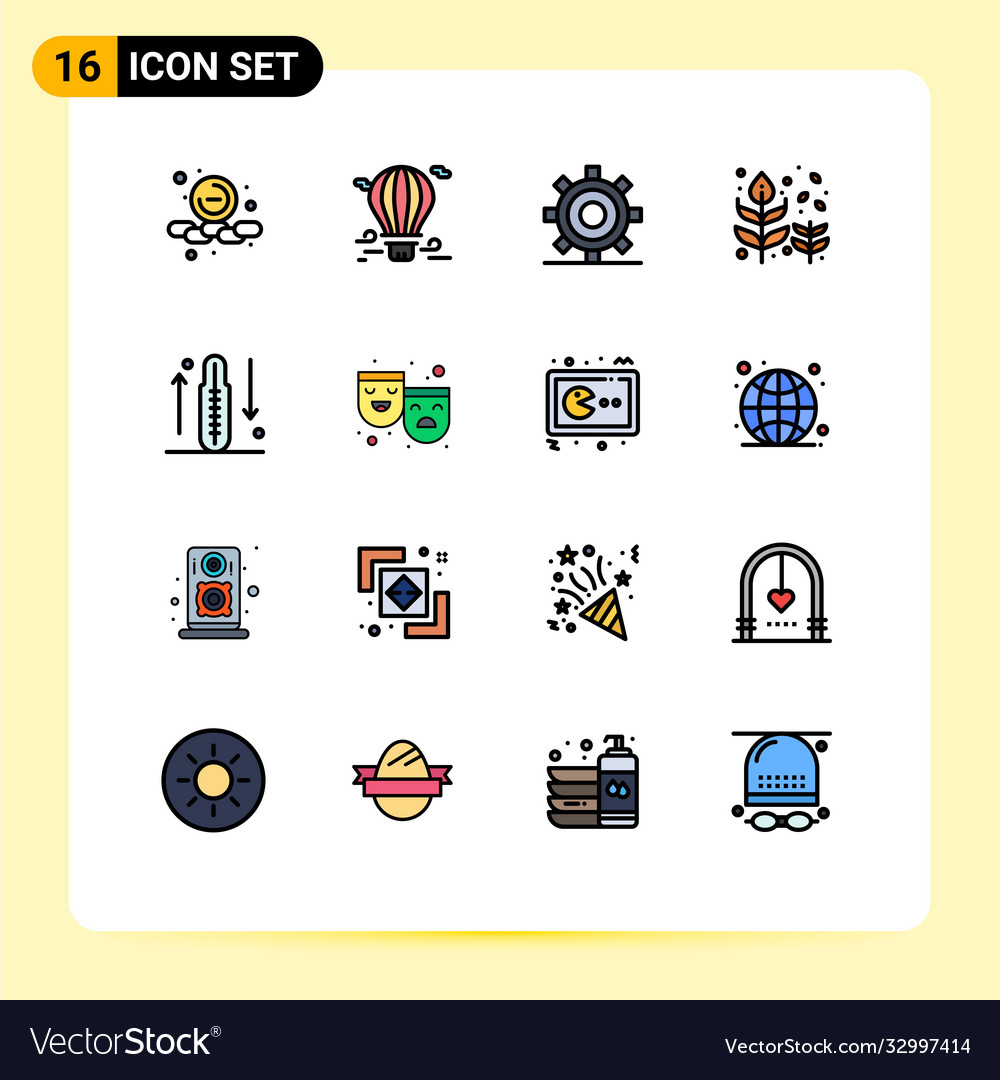 User interface pack 16 basic flat color filled
