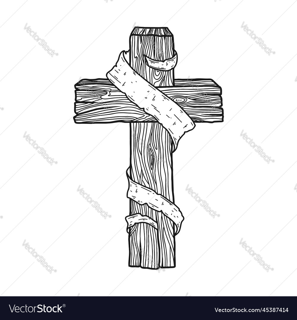 Drawings of wooden crosses