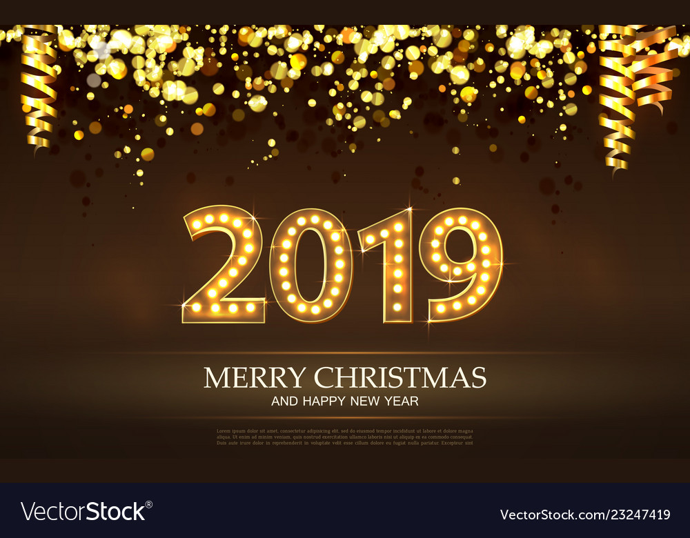 2019 count numbers for greeting card merry vector image 2019 count numbers for greeting card merry