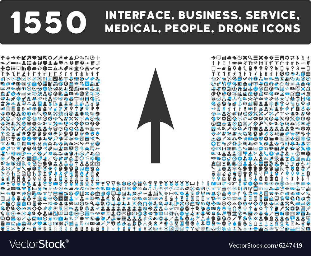 Arrow axis y icon and more interface business