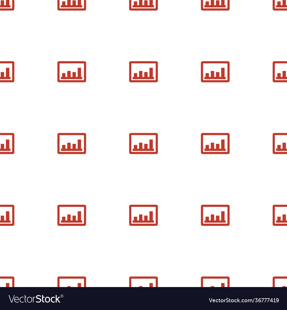 Graph icon pattern seamless white background