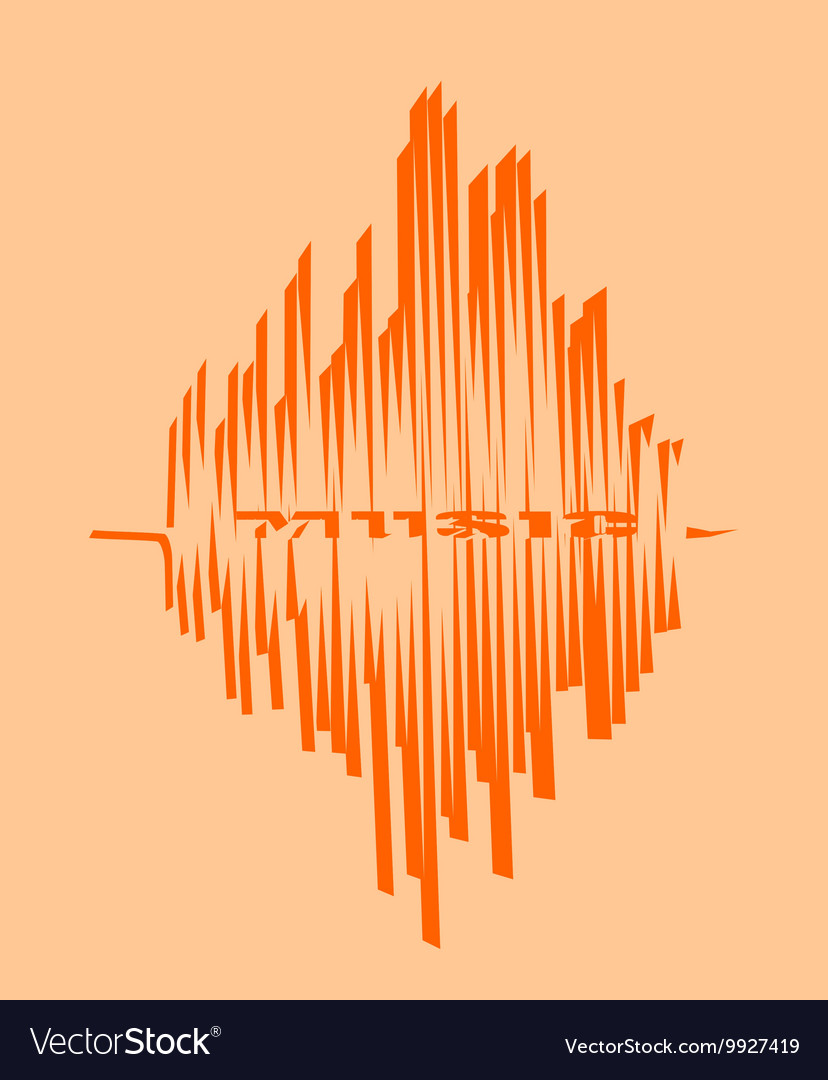 Music relative image sound wave curve