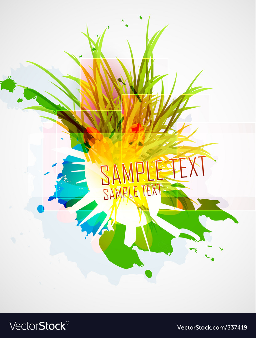Natural elements background Royalty Free Vector Image