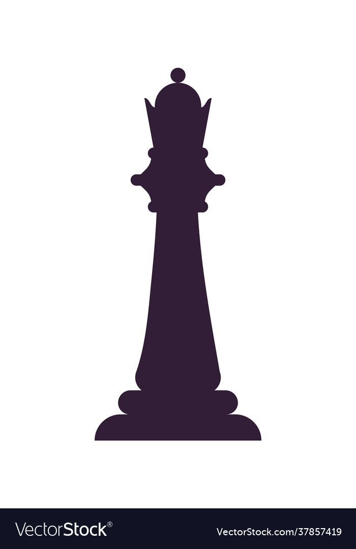 Queen chess piece Royalty Free Vector Image VectorStock