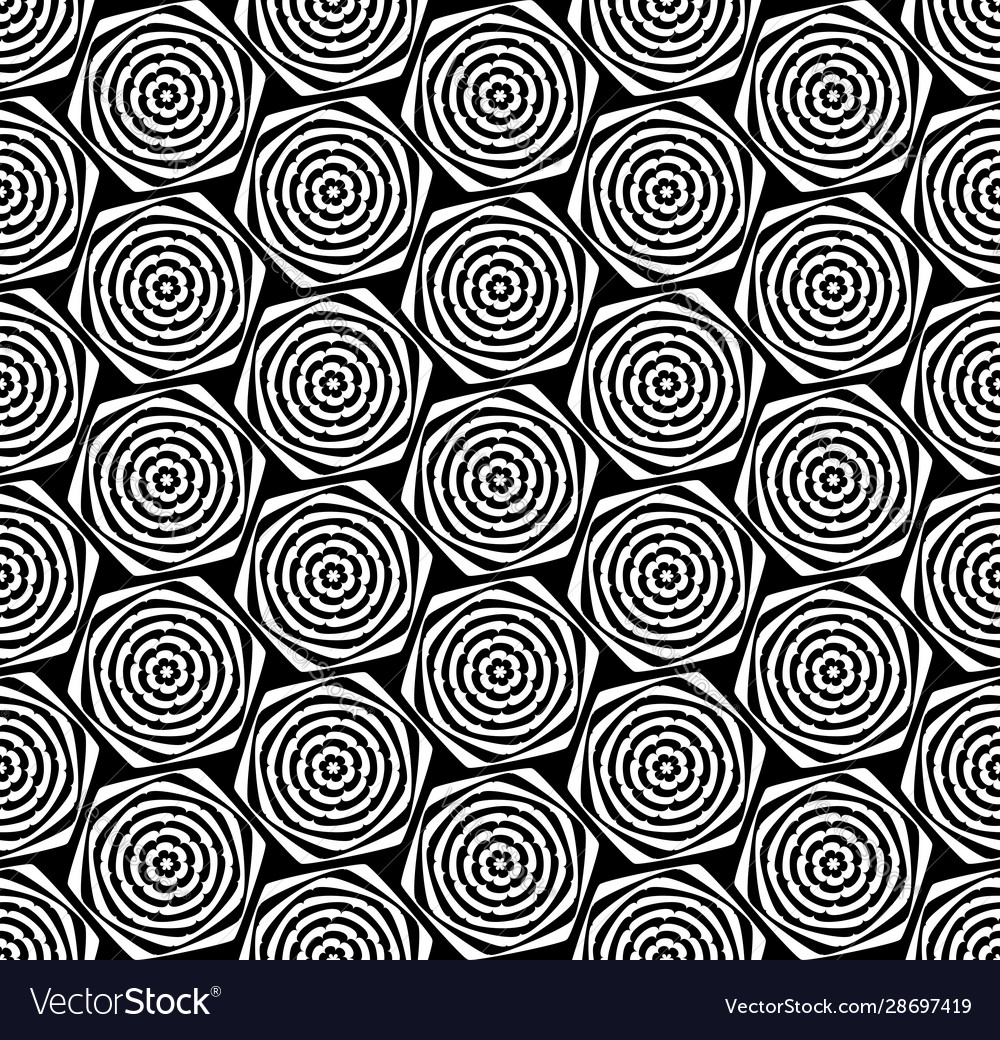 Seamless hexagons pattern