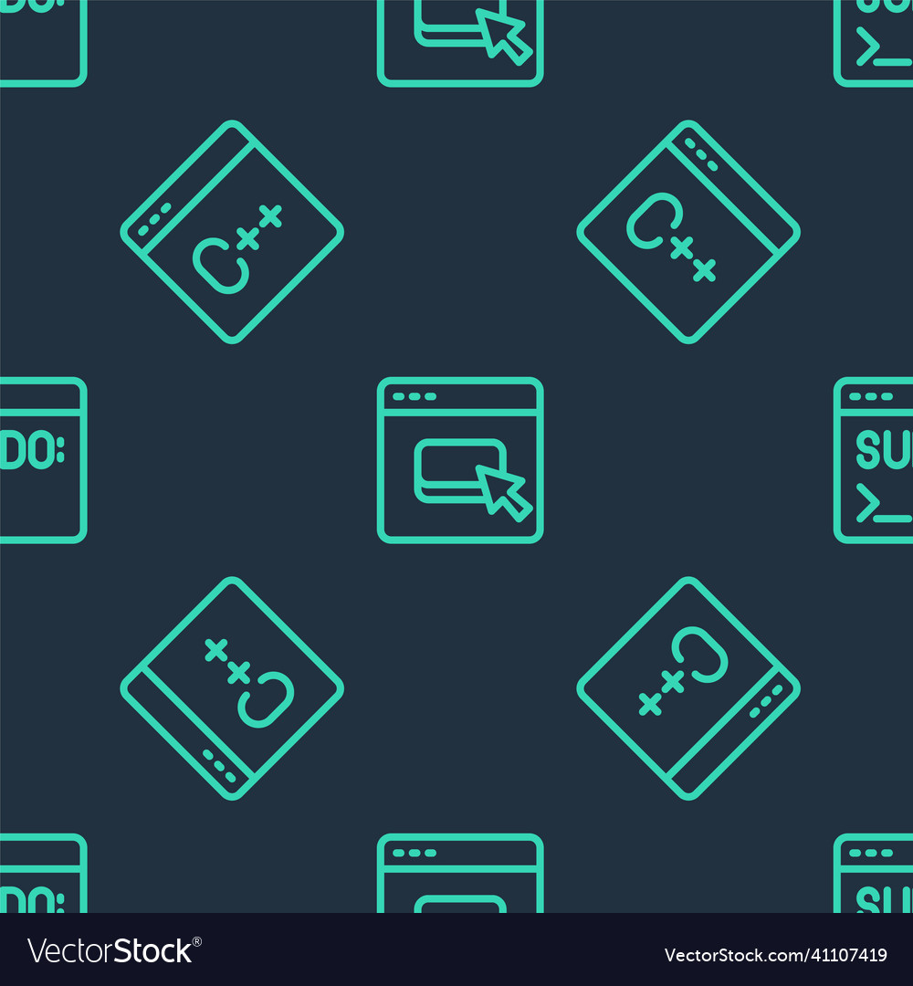 Set line browser files software and code terminal vector image Set line browser files software and code terminal