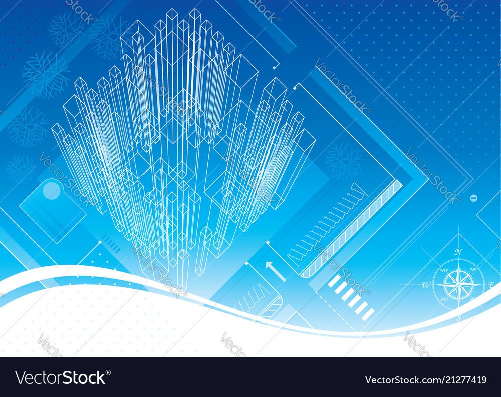Structure blueprint abstract