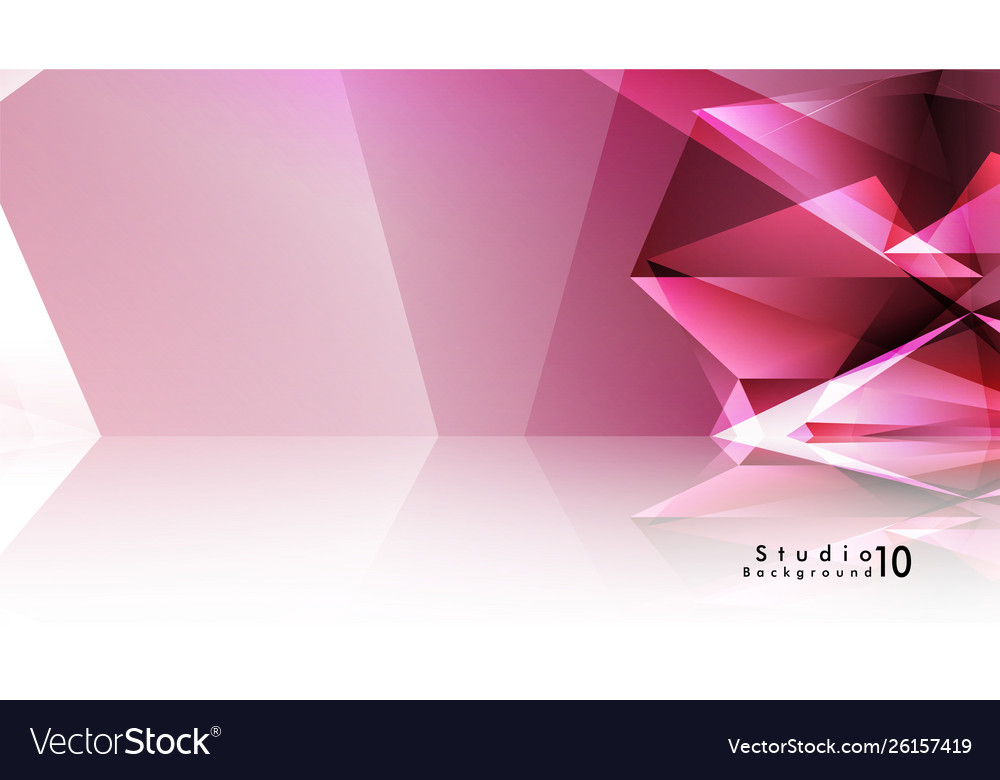 Studio background abstract triangles
