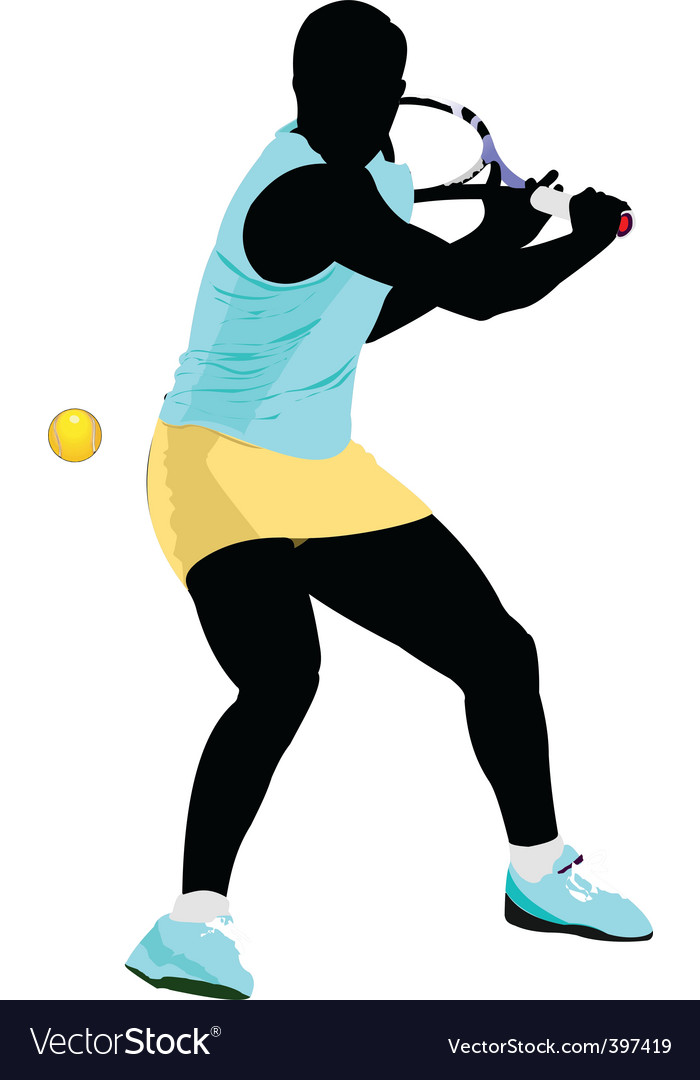 Tennis player Royalty Free Vector Image - VectorStock