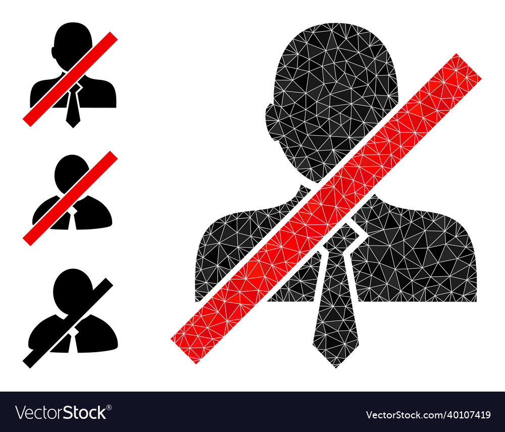 Triangle filled wrong clerk icon