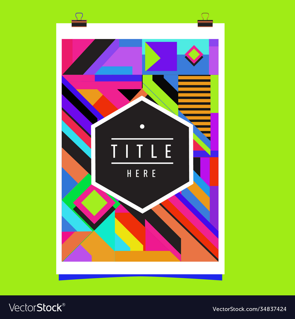 Abstract colorful geometric pattern background Vector Image Abstract colorful geometric pattern background